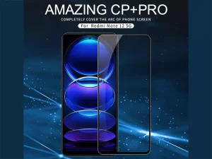 گلس شیشه‌ای شیائومی ردمی نوت 12 و پوکو ایکس 5 نیلکین Nillkin Xiaomi Radmi Note 12 4G/5G/Poco X5 5G CP+PRO tempered glass