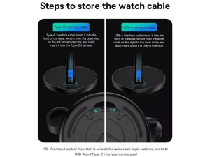 شارژر بی سیم مگنتی رومیزی آیفون 20 وات و پایه نگهدارنده موبایل 3 در 1 بیسوس Baseus Swan 3-in-1 Wireless Magnetic Charging Bracket 20W WXTE000001