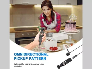 میکروفن یقه ای تایپ سی سیمی بویا BOYA BY-M3-OP Lavalier Microphone for DJI Osmo Pocket