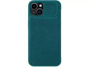 کیف چرمی و پارچه ای آیفون نیلکین Nillkin iPhone 14 Plus Qin Pro Plain Leather + Cloth Case