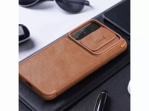 کیف چرم نیلکین سامسونگ Nillkin Samsung Galaxy S22 Plus Qin Pro leather case