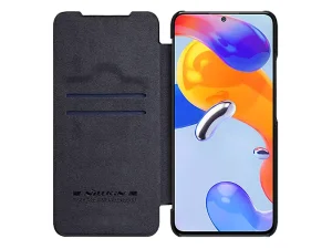 کیف نیلکین شیائومی Nillkin Xiaomi Redmi Note 11 Pro 4G (Global)/Note 11 Pro 5G (Global)/Note 11 Pro Plus 5G (India)/Note 11E Pro 5G Qin Pro Leather Case