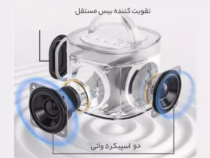 اسپیکر بلوتوثی و میکروفون قابل حمل کانفلون Konfulon mini bluetooth speaker home wireless k audio microphone KTV F20