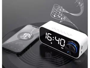 اسپیکر بلوتوث همراه با ساعت آلارم دار رسی Recci Clock Bluetooth Wireless Speaker RSK-W11