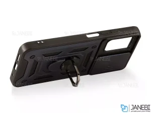 قاب محافظ لنز و حلقه دار شیائومی Xiaomi Redmi Note 9 4G Slide Camera &amp; Ring Holder Stand Case