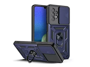 قاب محافظ لنز و حلقه دار سامسونگ Samsung Galaxy A72 Slide Camera &amp; Ring Holder Stand Case