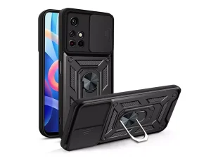 قاب محافظ لنز و حلقه دار شیائومی Xiaomi Redmi Note 11 Pro China Slide Camera &amp; Ring Holder Stand Case