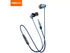 هندزفری سیمی با جک 3.5 میلی‌متری رسی RECCI REP-L35 headset 3.5mm wired headset