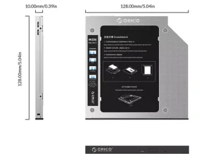 کدی هارد درایو اوریکو Orico M95SS Laptop Hard Drive Caddy for Optical Drive