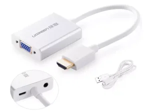 تبدیل HDMI به VGA یوگرین UGREEN CM157 50288 HDMI to VGA Converter with Audio