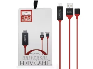 کابل اچ دی ام آی و شارژر ارلدام Earldom USB To HDMI HDTV Cable ET-W8