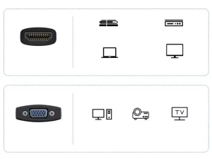 کابل اچ دی ام آی به وی جی آ بیسوس Baseus WKQX010001 Lite Series Adapter HDMI To VGA