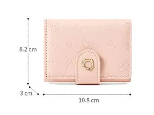 کیف پول کوچک تاشو با بندینک دکمه دار تائومیک میک Taomicmic Y8395 Women&#39;s Wallet PU Leather Wallet