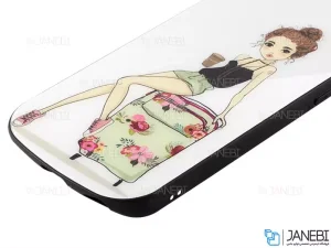 قاب محافظ آیفون طرح دختروچمدان Apple iPhone XS Max Girl&amp;Suitcase Case