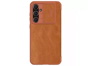 کیف محافظ سامسونگ اس 23 اف ای نیلکین Nillkin Samsung Galaxy S23 FE Qin Pro leather case