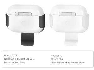 کاور کمربندی ایرپادز 3 کوتتسی Coteetci Airpods 3 belt clip case 73006