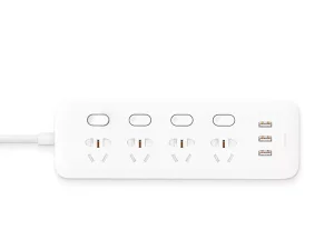 چند راهی و شارژر شیائومی 4 سوکت و 3 یو اس بی Xiaomi Mijia MJSWSKCXB-01QM Power Strip