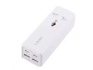 چند راهی برق یک سوکت و چهار پورت با توان 65 وات الدنیو LDNIO SC1418 Mini Smart Power Socket Plug Desktop