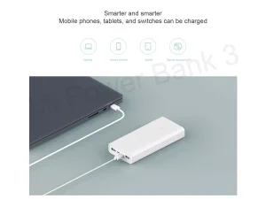 پاوربانک شارژ سریع تایپ سی و یو اس بی شیائومی Xiaomi PLM18ZM Mi Power Bank 3 20000mAh