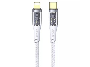 کابل شارژ سریع و دیتای تایپ سی به لایتنینگ 1.2 متری 20 وات یوسامز USAMS data cable US-SJ573 Type-C to Lightning