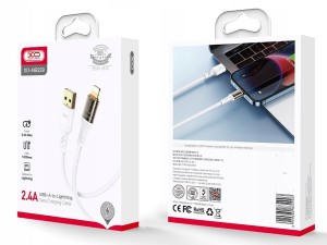 کابل شارژ سریع یو اس بی به لایتنینگ 2.4 آمپر یک متری ایکس او XO USB to Lightning Data Charging Cable NB229