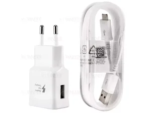 شارژر و کابل میکرو یو اس بی اصلی سامسونگ Samsung Fast Charging With Micro USB Cable 15W