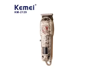 دستگاه اصلاح موی سر و بدن شارژی کمی Kemei Electric Hair Clipper With LCD Hair Remover KM-1852