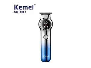 دستگاه اصلاح موی سر و بدن شارژی کمی Kemei Electric Hair Clipper With LCD Hair Remover KM-1852