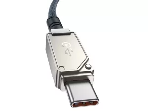 کابل شارژ سریع تایپ سی به لایتنینگ 20 وات 1 متری بیسوس Baseus USB-C to IP Aramid Fiber Braiding Fast Charging Cable