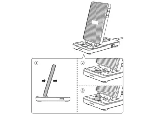 داک شارژ تاشو تایپ سی 4 کاره 15 وات جویروم Joyroom JR-WQS01 4-in-1 Foldable Charging Station (Type-C Version)