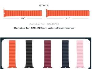 بند سیلیکونی اپل واچ 38/40/41 میلی‌متری ایکس او BT01A