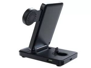 داک شارژ تاشو لایتنینگ 4 کاره 15 وات جویروم JOYROOM JR-WQS02 4-in-1 Foldable Charging Station 15W (Lightning Version)