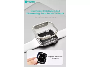 قاب محافظ اپل واچ سری 7 و 8 سایز 45 میلی متر کوتتسی Coteetci iWatch 7/8 protection case 25008-BK