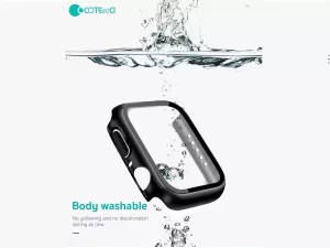 قاب محافظ اپل واچ سری 7 و 8 سایز 48 میلیمتری کوتتسی Coteetci glass hard shell iWatch 7/8 25003-45