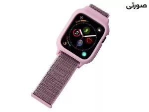 بند سیلیکونی اپل واچ سری 3/4/5 سایز 38/40 میلی متر پورودو Porodo iGuard Apple Watch 3/4/5 38/40mm Strap + ShockProof Case