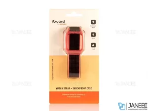 بند سیلیکونی اپل واچ سری 3/4/5 سایز 38/40 میلی متر پورودو Porodo iGuard Apple Watch 3/4/5 38/40mm Strap + ShockProof Case