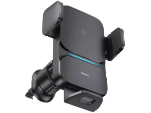 پایه نگهدارنده و شارژر وایرلس موبایل خودرو بیسوس Baseus Wisdom 15W Wireless Charger Air Vent Car Mount Holder