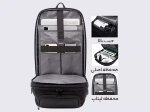 کوله پشتی لپ تاپ 15.6 اینچ یو اس بی دار ضد آب بنج Bange BG-7663 Tas Ransel pria Laptop Kerja Backpack 15.6 Inch