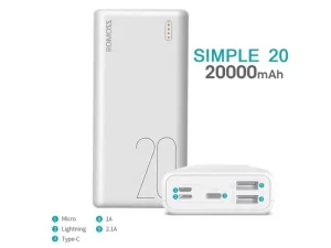 پاور بانک روموس Romoss Simple 20 PSL20 Power Bank 20000mAh