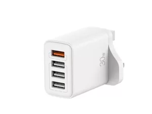 شارژر دیواری 4 پورت یو اس بی 30 وات رسی RECCI RC57U 30W 4 USB PORTS CHARGER