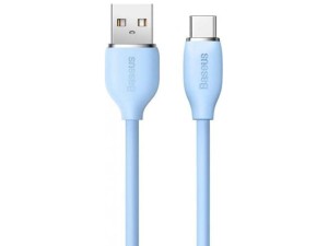 کابل شارژ سریع یواس‌بی به تایپ‌سی 2 متری 100وات بیسوس Baseus USB to Type-C fast charging cable 2M 100W CAGD010103