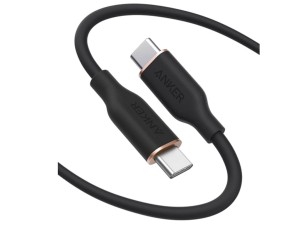 کابل سوپر فست شارژ تایپ سی به تایپ سی 100 وات 90 سانتی‌متری انکر Anker PowerLine III Flow USB-C to USB-C Cable A8552H11