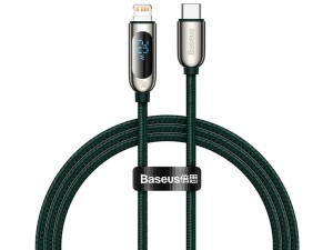 کابل شارژ لایتنینگ به تایپ سی 20 وات بیسوس Baseus Display Fast Charging Data Cable 1m CATLSK-01