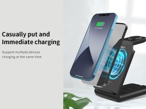 شارژر بی سیم رومیزی مغناطیسی 15 وات رسی Recci RCW-16 4 in 1 magnetic wireless charging