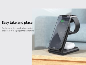 شارژر بی سیم رومیزی مغناطیسی 15 وات رسی Recci RCW-16 4 in 1 magnetic wireless charging