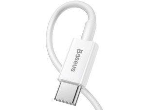 کابل فست شارژ پاوربانکی لایتنینگ به تایپ‌سی 25 سانتی‌متری بیسوس Baseus Superior Cable USB Type-C Lightning Power Delivery 20W CATLYS-02