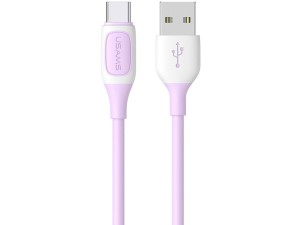 کابل شارژ سریع یواس بی به تایپ سی 3 آمپر یک متری یوسامز USAMS Type-C 3A Charging Cable US-SJ596