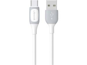 کابل شارژ سریع یواس بی به تایپ سی 3 آمپر یک متری یوسامز USAMS Type-C 3A Charging Cable US-SJ596