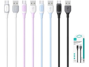 کابل شارژ سریع یواس بی به تایپ سی 3 آمپر یک متری یوسامز USAMS Type-C 3A Charging Cable US-SJ596