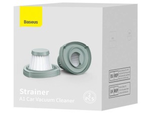 فیلتر جارو شارژی A1 بیسوس ( پک دو عددی ) Baseus strainer filter for Baseus A1 car vacuum cleaner VCAQ010113